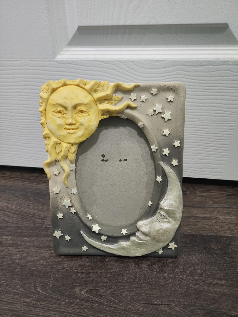 Vintage Y2K Sun, Moon & Stars Picture Frame, Celestial Decor